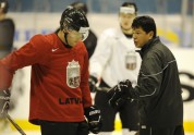 Latvijas hokeja izlases treniņš - 11