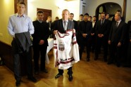 Latvijas hokeja izlase Latvijas vēstniecībā Stokholmā - 19