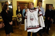 Latvijas hokeja izlase Latvijas vēstniecībā Stokholmā - 20
