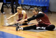 Latvijas sieviešu basketbola izlases treniņš - 16