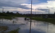 Наводнения улиц в Резекне