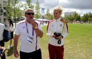 Dombrovskis un Latvijas sportisti olimpiskajā ciematā - 55