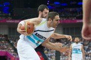 Londona 2012: basketbols pusfināls ASV - Argentīna - 4