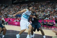 Londona 2012: basketbols pusfināls ASV - Argentīna - 8