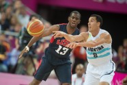 Londona 2012: basketbols pusfināls ASV - Argentīna - 20