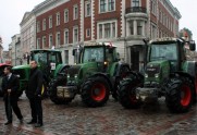 Baltijas lauksaimnieku protesta akcija ar traktoru - 13