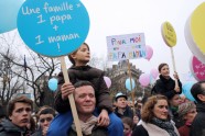 Protests pret viendzimuma laulībām Francijā - 1