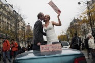 Protests pret viendzimuma laulībām Francijā - 4