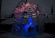 Фестиваль ледяных скульптур в Елгаве