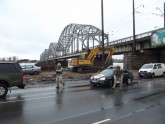 Rīgā zem Dzelzceļa tilta atrod bīstamu Pirmā pasaules kara lādiņu - 10