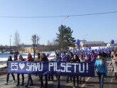  учеников краславской средней школы "Варавиксне" - "Я люблю свой город!"