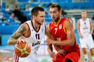 EČ basketbolā: Latvijas - Beļģija