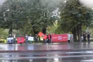 Protests Rīgā pret karu Sīrijā