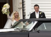 Toronto "Maple Leafs" captain Dion Phaneuf and actress Elisha Cuthbert