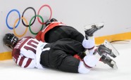 XXII Ziemas olimpiskās spēles, hokejs: Latvija - Šveice - 14