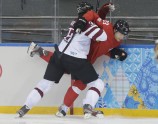 XXII Ziemas olimpiskās spēles, hokejs: Latvija - Šveice - 15