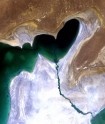 A heart in the South Aral Sea
