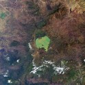 Heart-shaped Lake Tana near Horn of Africa