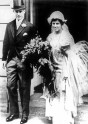 Joseph Kennedy and Rose Kennedy on their wedding day
