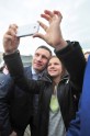 Victoria Okon takes a selfie with the Leader of the UDAR Vitali Klitschko