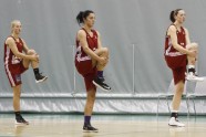 Latvijas sieviešu basketbola izlases treniņš - 5
