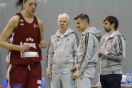 Latvijas sieviešu basketbola izlases treniņš - 8