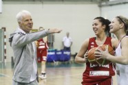 Latvijas sieviešu basketbola izlases treniņš - 14