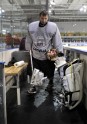 Latvijas hokeja izlases treniņš Minskā. 12.maijs
