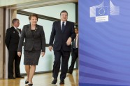 Straujuma tikas ar Eiropas Komisijas priekšsēdētāju Barrozu