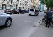 Elizabetes ielā sāk iezīmēt pirmo velojoslu Rīgā - 20