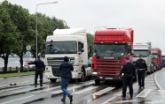 Kravu pārvadāšanas uzņēmumi protestē pret eirovinjetes ieviešanu - 14