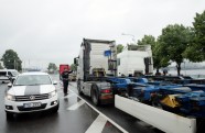 Kravu pārvadāšanas uzņēmumi protestē pret eirovinjetes ieviešanu - 20
