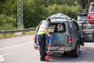 Smaga avārija uz šosejas Rīga - Tallina