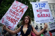 Londonas protests pret vardarbību Gazā