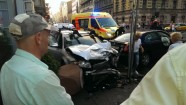 Foto: Avārija uz Čaka un Lāčplēša ielas krustojuma; trīs cietušie - 5