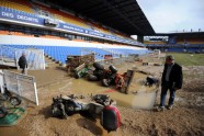 Plūdu izpostītais franču kluba ‘Montpellier’ stadions