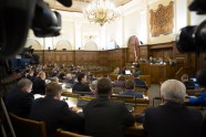 Saeimas debates, apstiprinot jauno valdību