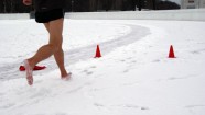 Latvijas skrējējs uzlabo Ginesa pasaules rekordu 5 km skriešanā basām kājām pa sniegu - 3