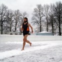 Latvijas skrējējs uzlabo Ginesa pasaules rekordu 5 km skriešanā basām kājām pa sniegu - 4