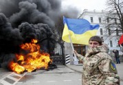 'Aidar' atbalsta protests Kijevā