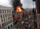 Sprādziens un ugunsgrēks Manhetenā
