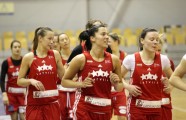Latvijas sieviešu basketbola izlases pirmais treniņš - 1
