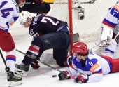 PČ hokejā, pusfināls: ASV - Krievija 