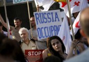 Demonstrācija pret Krieviju Tbilisi - 1