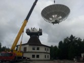 Ventspils Augstskolas radioteleskops RT-16 iegūst jaunu antenu - 2