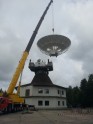 Ventspils Augstskolas radioteleskops RT-16 iegūst jaunu antenu - 3