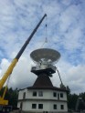 Ventspils Augstskolas radioteleskops RT-16 iegūst jaunu antenu - 6