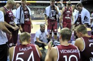 Latvijas basketbola izlase pārbaudes spēlē apspēlē Slovēniju - 3