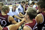 Latvijas basketbola izlase pārbaudes spēlē apspēlē Slovēniju - 5