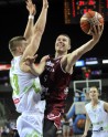Latvijas basketbola izlase pārbaudes spēlē apspēlē Slovēniju - 13